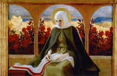 Virgin Mary in the Rose Garden