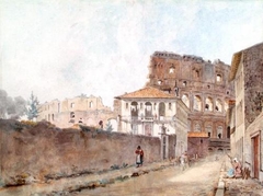 William Pars - The Colosseum on the Road to St John Lateran - ABDAG003852 by William Pars