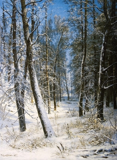 Winter in the forest (Frost) by Ivan Shishkin