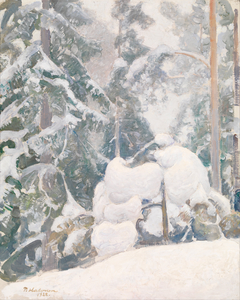 Winter landscape by Pekka Halonen