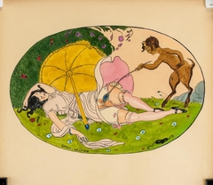 Woman and Faun by Gerda Wegener