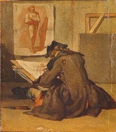 Young Student Drawing