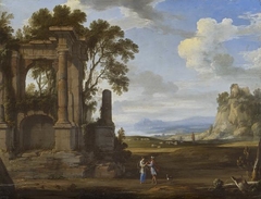 A Classical Landscape with Judah and Tamar by Pierre-Antoine Patel