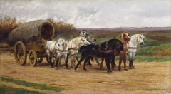 A Waggon and a Team of Horses by Rosa Bonheur