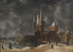 A Winter's Day outside a Dutch Town by Anthonie Beerstraaten