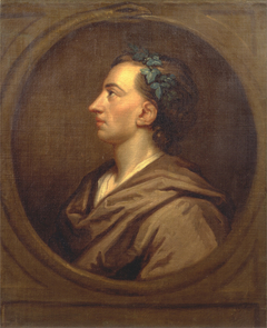 Alexander Pope Profile, Crowned with Ivy by Anonymous