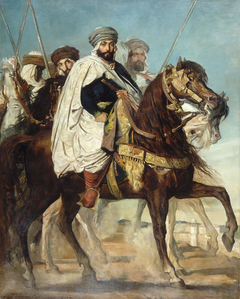 Ali Ben Bahmed and his escort in front of Constantine