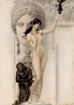 Allegory of Sculpture by Gustav Klimt