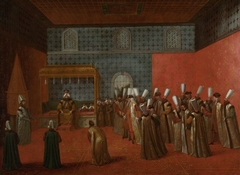Ambassador Cornelis Calkoen at his Audience with Sultan Ahmed III by Jean Baptiste Vanmour