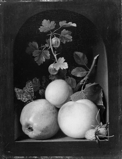 An Apple, caville rouge, and other Fruits by Jens Juel