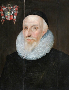 An Old Man, identified as Sir Henry Savile (1549 - 1622), Provost of Eton by circle of Marcus Geeraerts