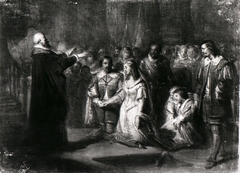 Anno 1625. Het huwelijk van Frederik Hendrik met Amalia van Solms by Antonie Frederik Zürcher
