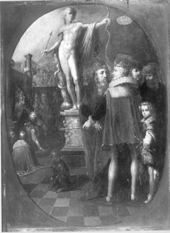Apollo als Patron der Regierenden (nach Jan Saenredam) by Frans Francken III