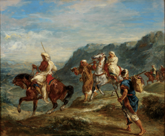 Arabs Traveling by Eugène Delacroix