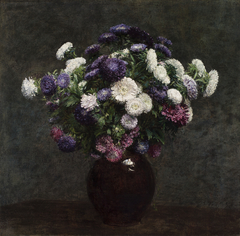 Asters in a Vase by Henri Fantin-Latour