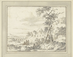 Bergachtig landschap met ruïnes by Zacharias Blijhooft