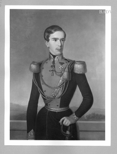 Bildnis Kaiser Franz Joseph I. mit 23 Jahren by Josef Kriehuber
