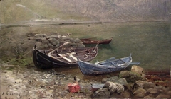 Boats at the Seaside by Anders Askevold