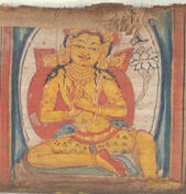 Bodhisattva Manjushri, Leaf from a dispersed Ashtasahasrika Prajnaparamita (Perfection of Wisdom) Manuscript by Anonymous