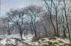 Bois de châtaigniers en hiver, Louveciennes