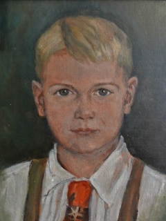 Boy with blond hair by Elly Abeking