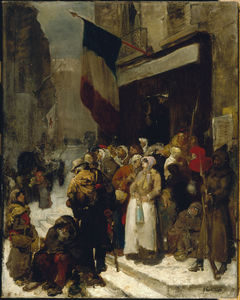 Cantine municipale au faubourg Saint-Martin, pendant le siège de Paris (1871) by Gustave Achille Guillaumet