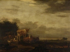 Cattle-piece by Albert Klomp