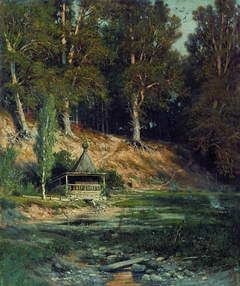 Часовня в лесу by Ivan Shishkin