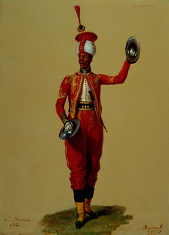 Cymbalist Jean Baptiste (b. 1792), Scots Fusilier Guards by Alexandre-Jean Dubois-Drahonet