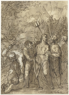 De gevangenneming van Christus by Johann Ulrich Loth