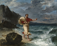 Demosthenes on the Seashore by Eugène Delacroix