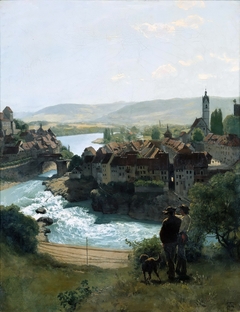 Der Rhein bei Laufenburg by Hans Thoma