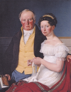 Double portrait of count Preben Bille-Brahe and his second wife, Johanne Caroline, nee Falbe