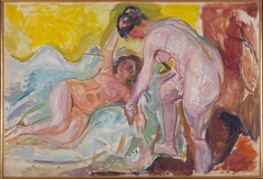 Female Nudes, Standing and Lying down by Edvard Munch
