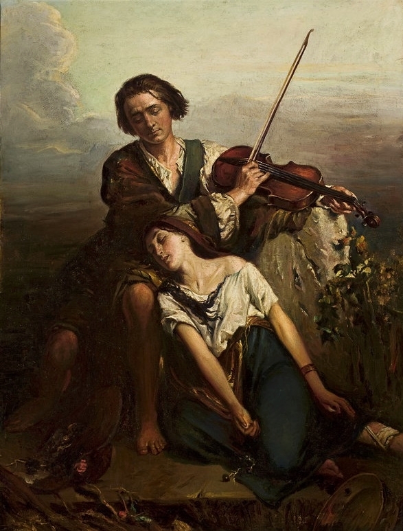 Fiddler and a gypsy (Solace).
