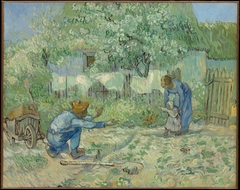 First Steps, after Millet by Vincent van Gogh
