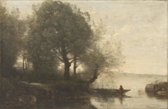 Fisherman by Jean-Baptiste-Camille Corot