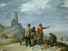 Fishermen on the Sea-shore by David Teniers the Younger