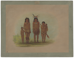 Four Sepibo Indians by George Catlin
