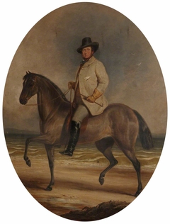Frederick William Robert Stewart, 4th Marquess of Londonderry (1805-1872), on a Horse by the Sea by Charles Grey