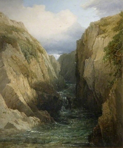 Gorge And River In Ireland by Thomas Baker