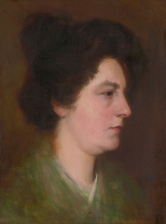 Head Study of a Woman by Ľudovít Pitthordt