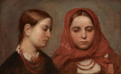 Heads of Two Young Girls