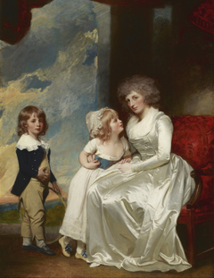 Henrietta, Countess of Warwick, and Her Children by George Romney