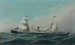 Het passagiersschip ss. Edam van de Nederlandsch-Amerikaansche Stoomvaart Maatschappij by Antonio Jacobsen