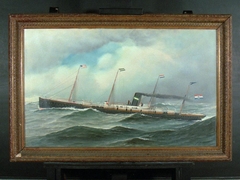 Het s.s. 'Maasdam' (II) van de Nederlandsch Amerikaansche Stoomvaart Maatschappij (NASM) by Antonio Jacobsen