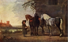 Horses by Abraham van Calraet