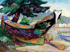 Indian War Canoe by Emily Carr
