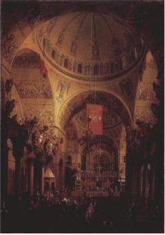 Interior of San Marco, Venice by Canaletto