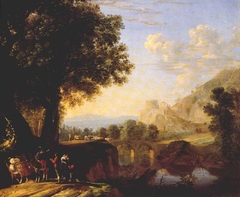 Italian Landscape with Bridge and Castle